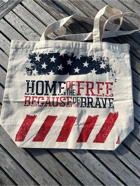 Tunnels to Towers “Home of the Free because of the brave” canvas tote